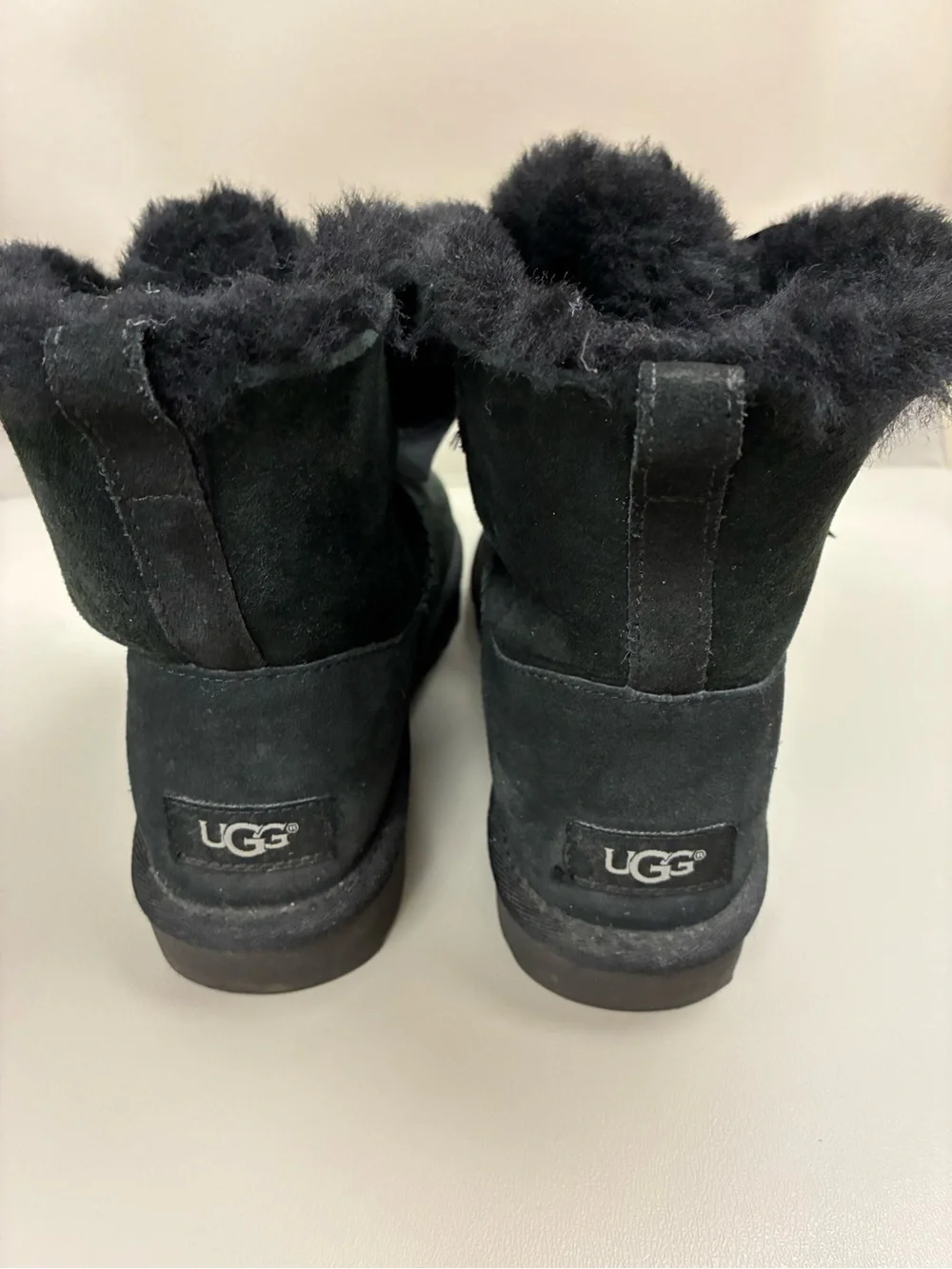 UGG Gita Bow Mini Black Boots Women’s Size 5